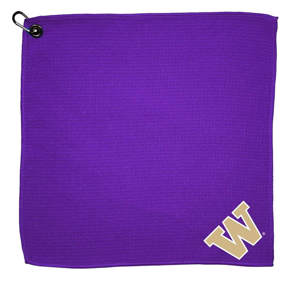 Team Golf Washington Golf Towels - Microfiber 15X15 Color - 