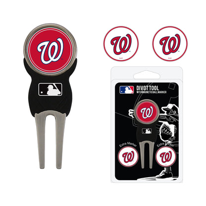 Team Golf Washington Nationals Divot Tools - Signature Divot Tool Pack - 