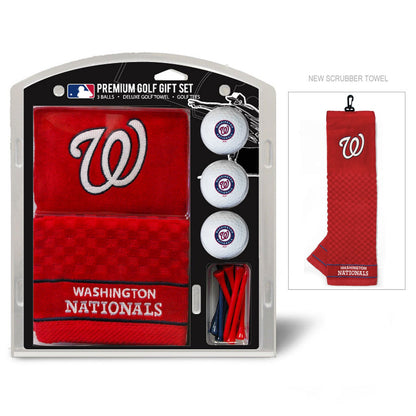 Team Golf Washington Nationals Golf Gift Sets - Embroidered Towel Gift Set - 