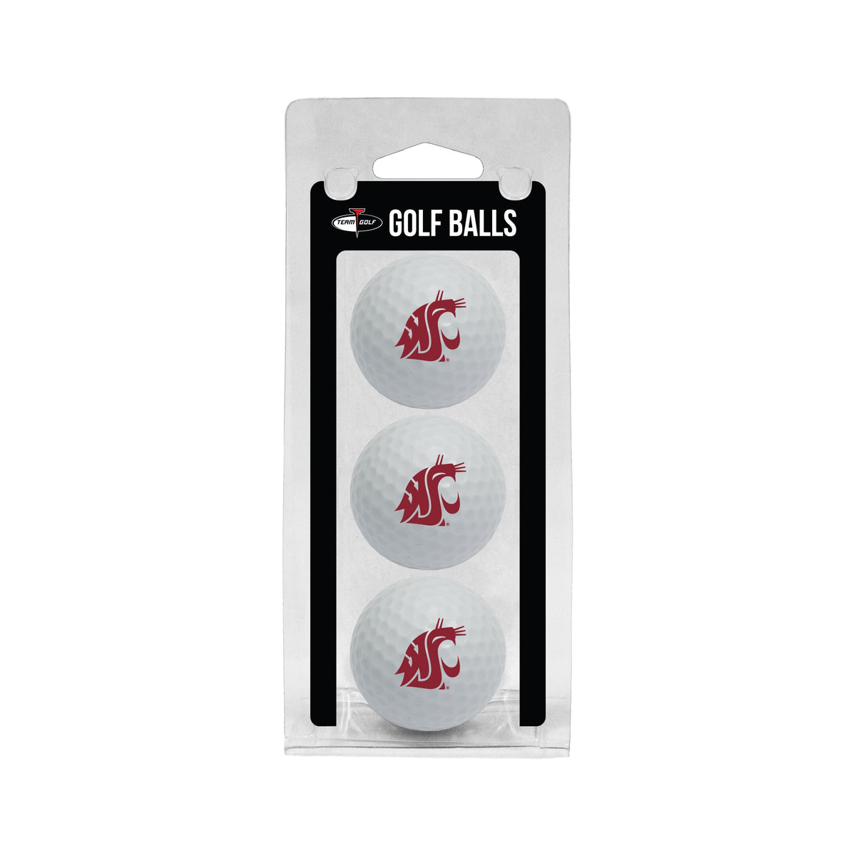 Team Golf Washington St Golf Balls - 3 Pack - White
