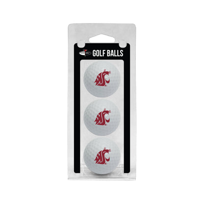 Team Golf Washington St Golf Balls - 3 Pack - White