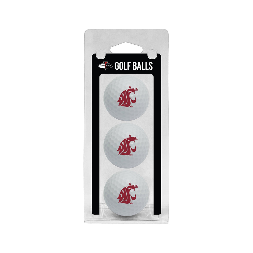 Team Golf Washington St Golf Balls - 3 Pack - White