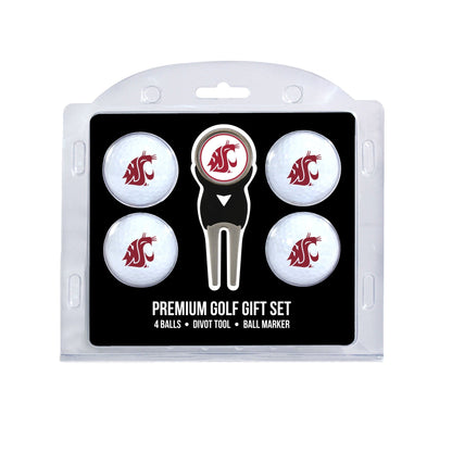 Team Golf Washington St Golf Gift Sets - 4 Ball Gift Set - 