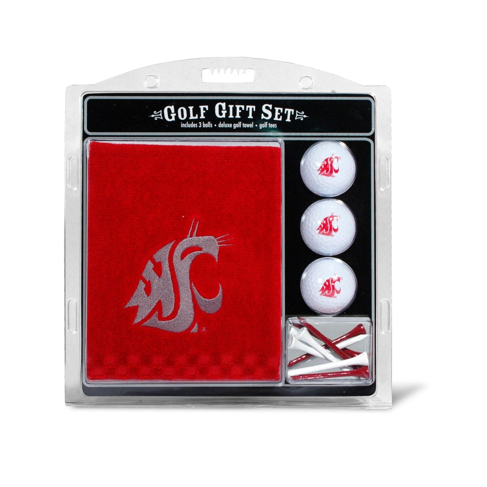 Team Golf Washington St Golf Gift Sets - Embroidered Towel Gift Set - 