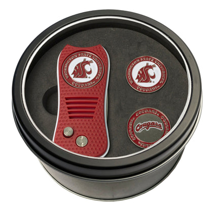 Team Golf Washington St Golf Gift Sets - Tin - Divot Tool & 2 Markers - 