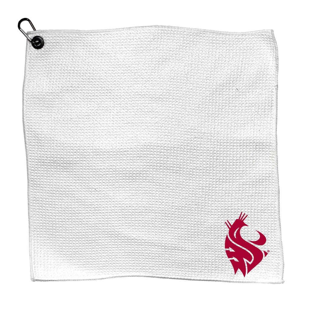 Team Golf Washington St Golf Towels - Microfiber 15X15 White - 