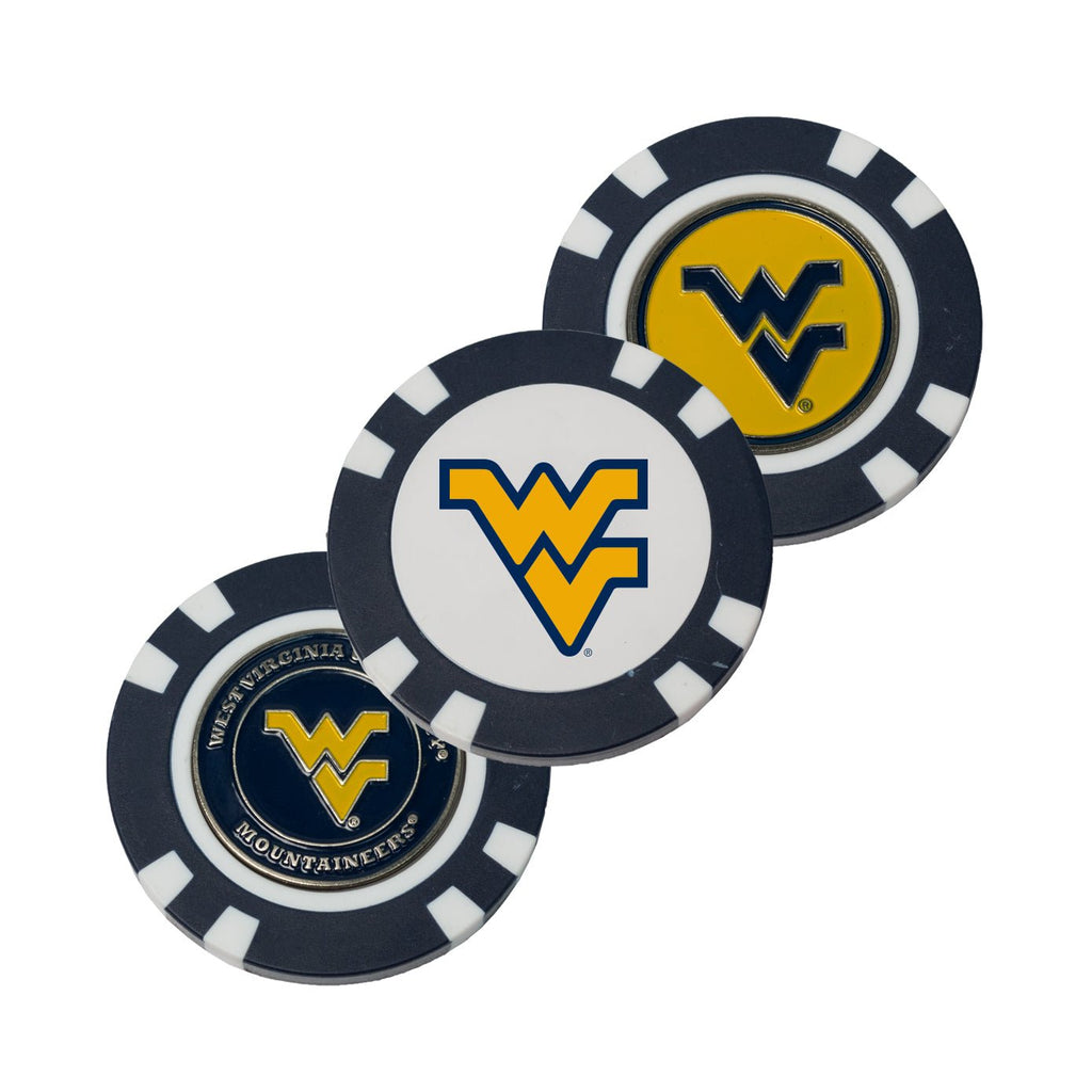 Team Golf West Virginia Ball Markers - Golf Chip Marker - 