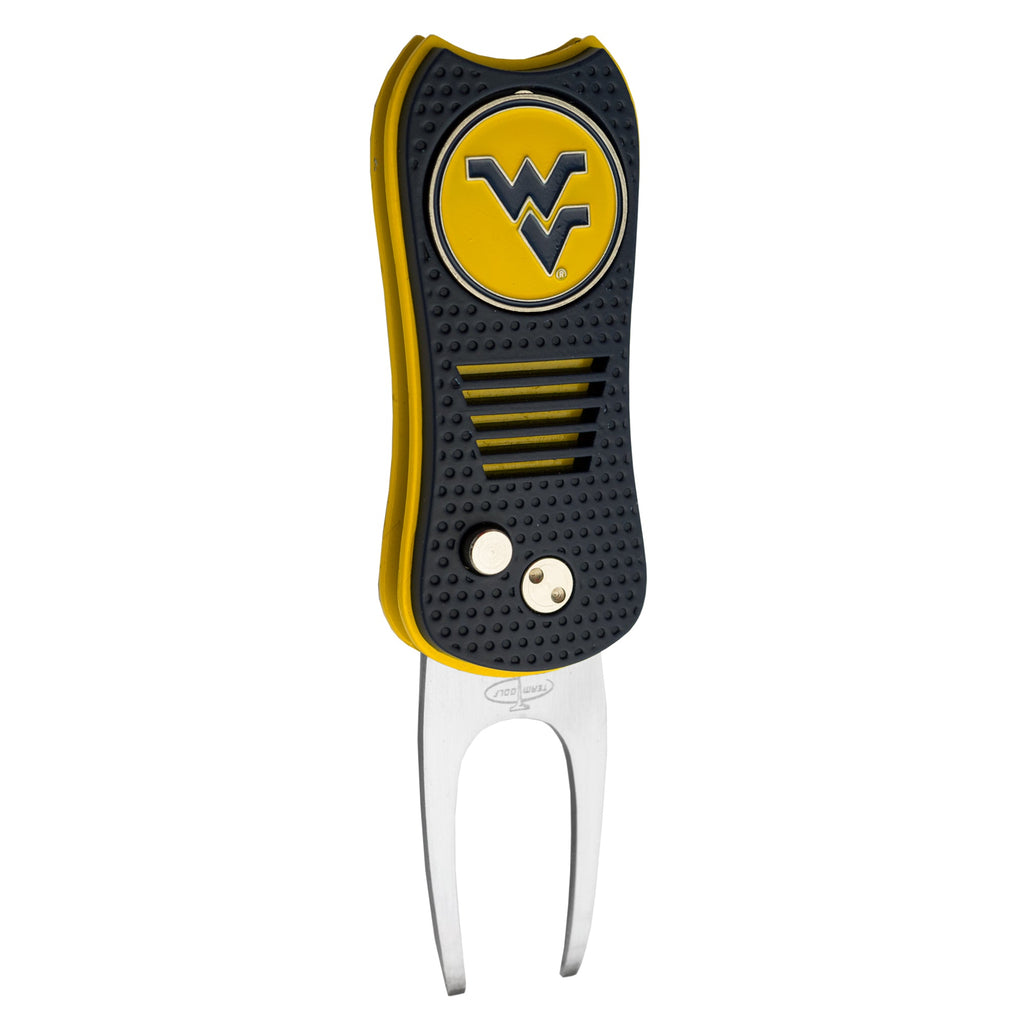 Team Golf West Virginia Divot Tools - Switchblade Divot Tool - 