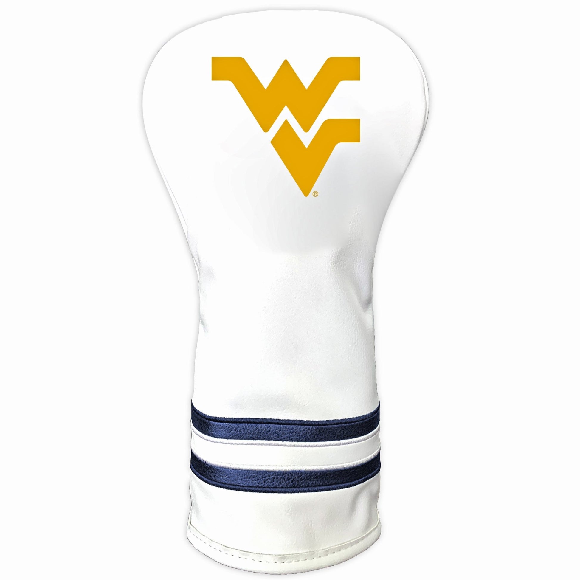 Team Golf West Virginia DR/FW Headcovers - Vintage Driver HC - Printed White