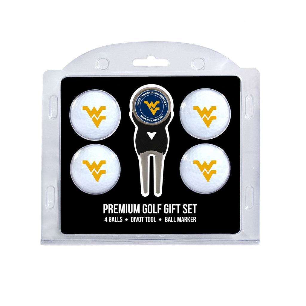 Team Golf West Virginia Golf Gift Sets - 4 Ball Gift Set - 