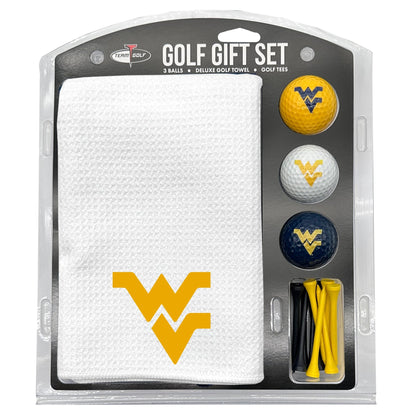 Team Golf West Virginia Golf Gift Sets - Microfiber Towel Gift Set - White - 
