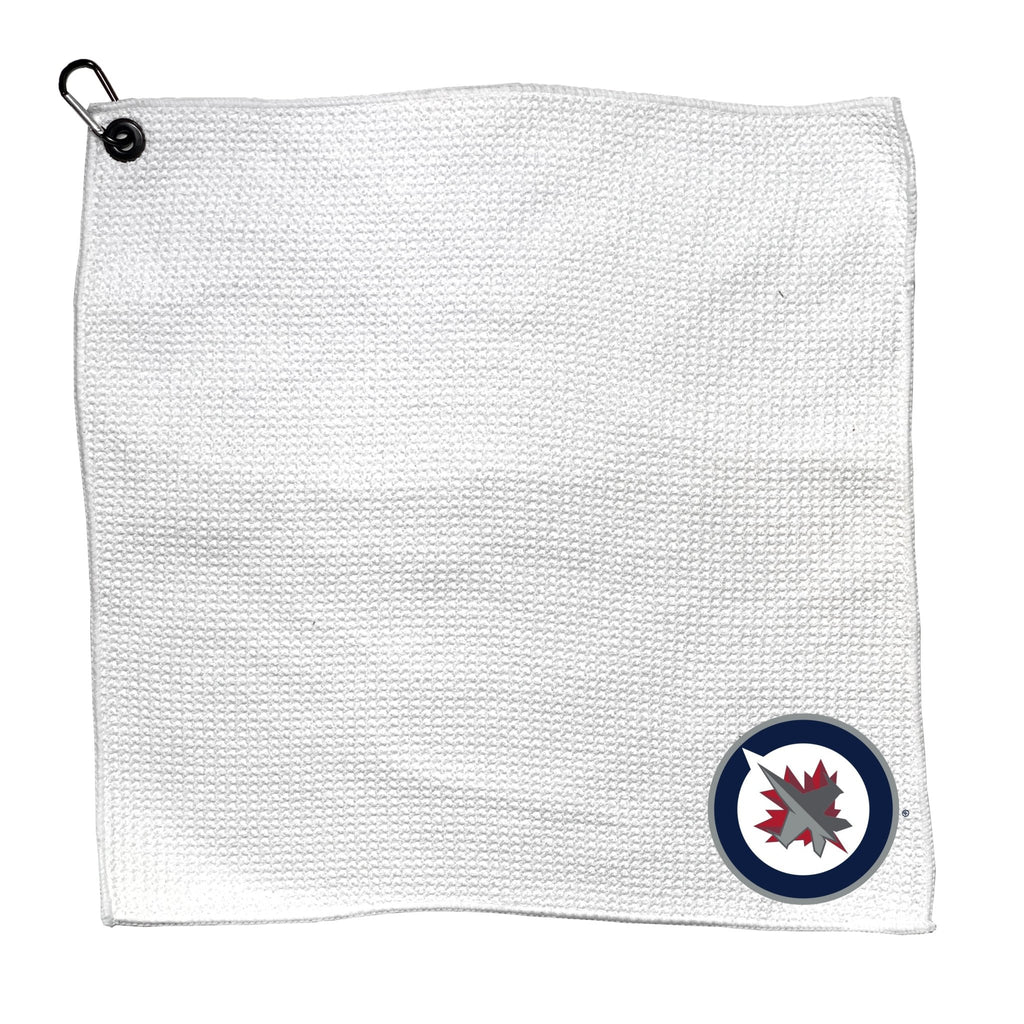 Team Golf WIN Jets Towels - Microfiber 15X15 White - 