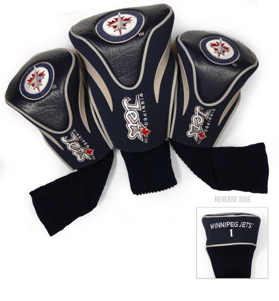 Team Golf Winnipeg Jets DR/FW Headcovers - 3 Pack Contour - Embroidered