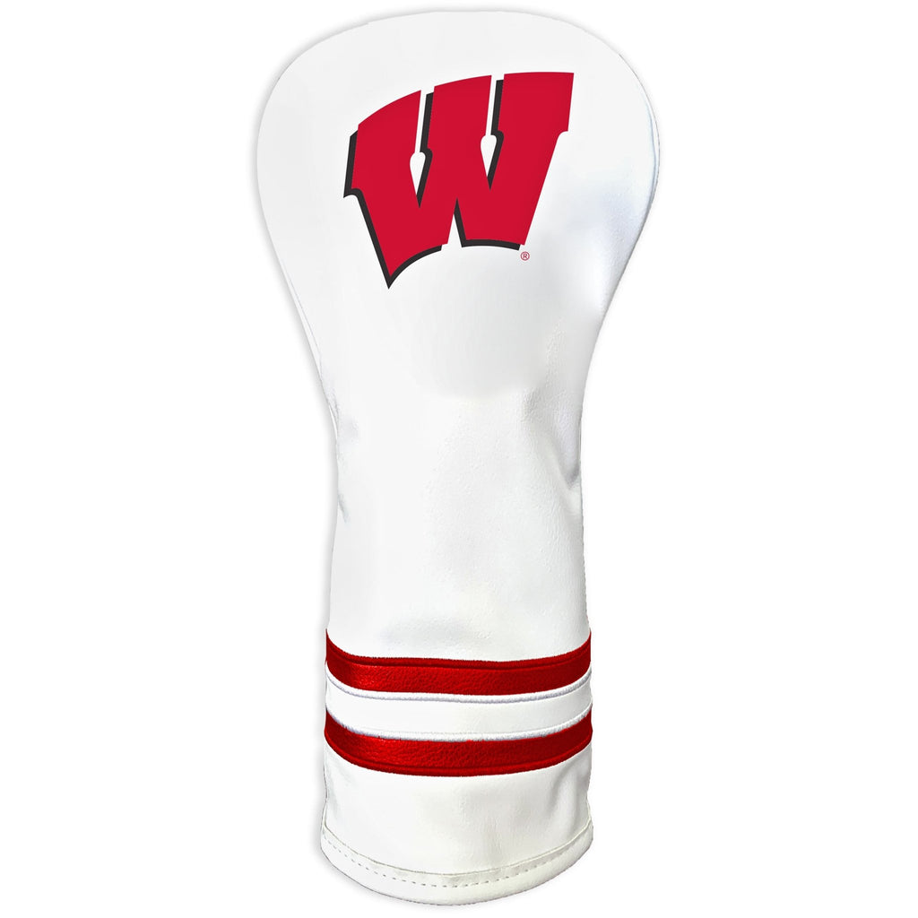 Team Golf Wisconsin DR/FW Headcovers - Fairway HC - Printed White