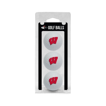 Team Golf Wisconsin Forest Golf Balls - 3 Pack - White