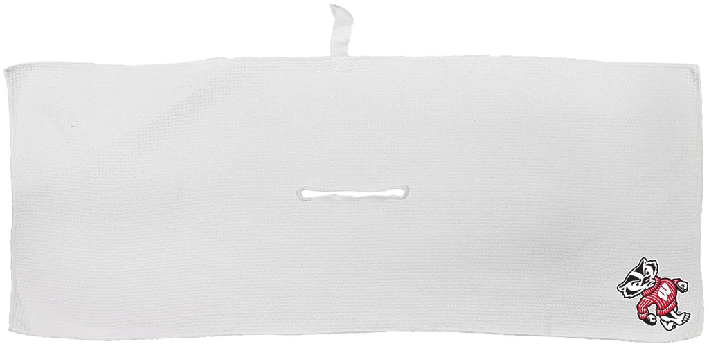 Team Golf Wisconsin Golf Towels - Microfiber 16X40 White - 