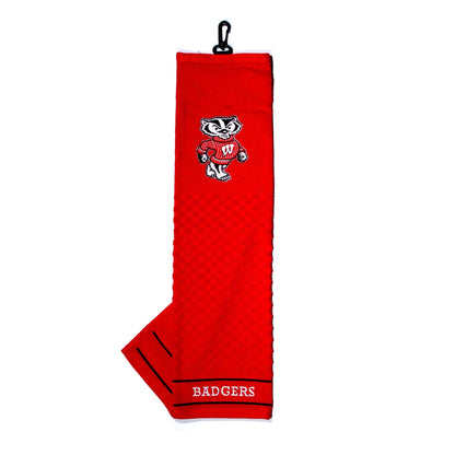 Team Golf Wisconsin Golf Towels - Tri - Fold 16x22 - 