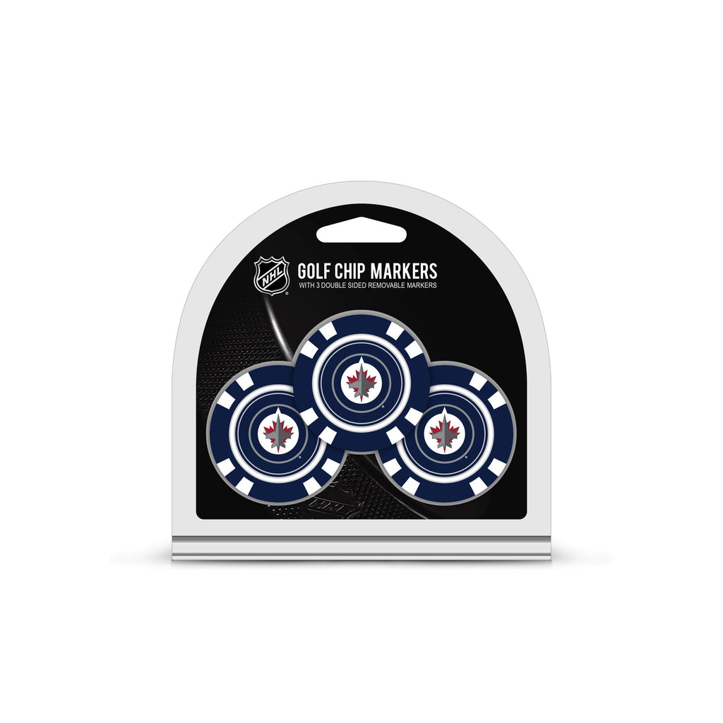 Team Golf WPG Jets Ball Markers - 3 Pack Golf Chip Markers - 