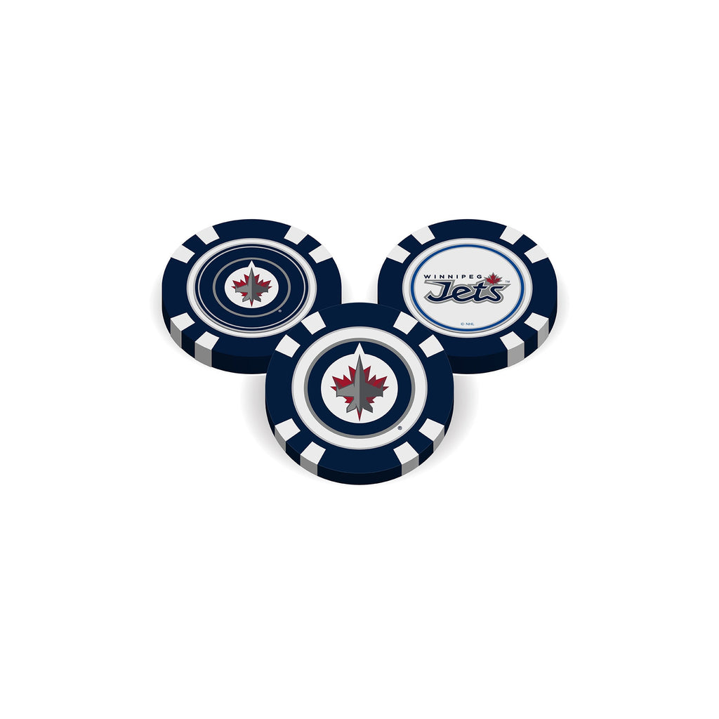 Team Golf WPG Jets Ball Markers - Golf Chip Marker - 