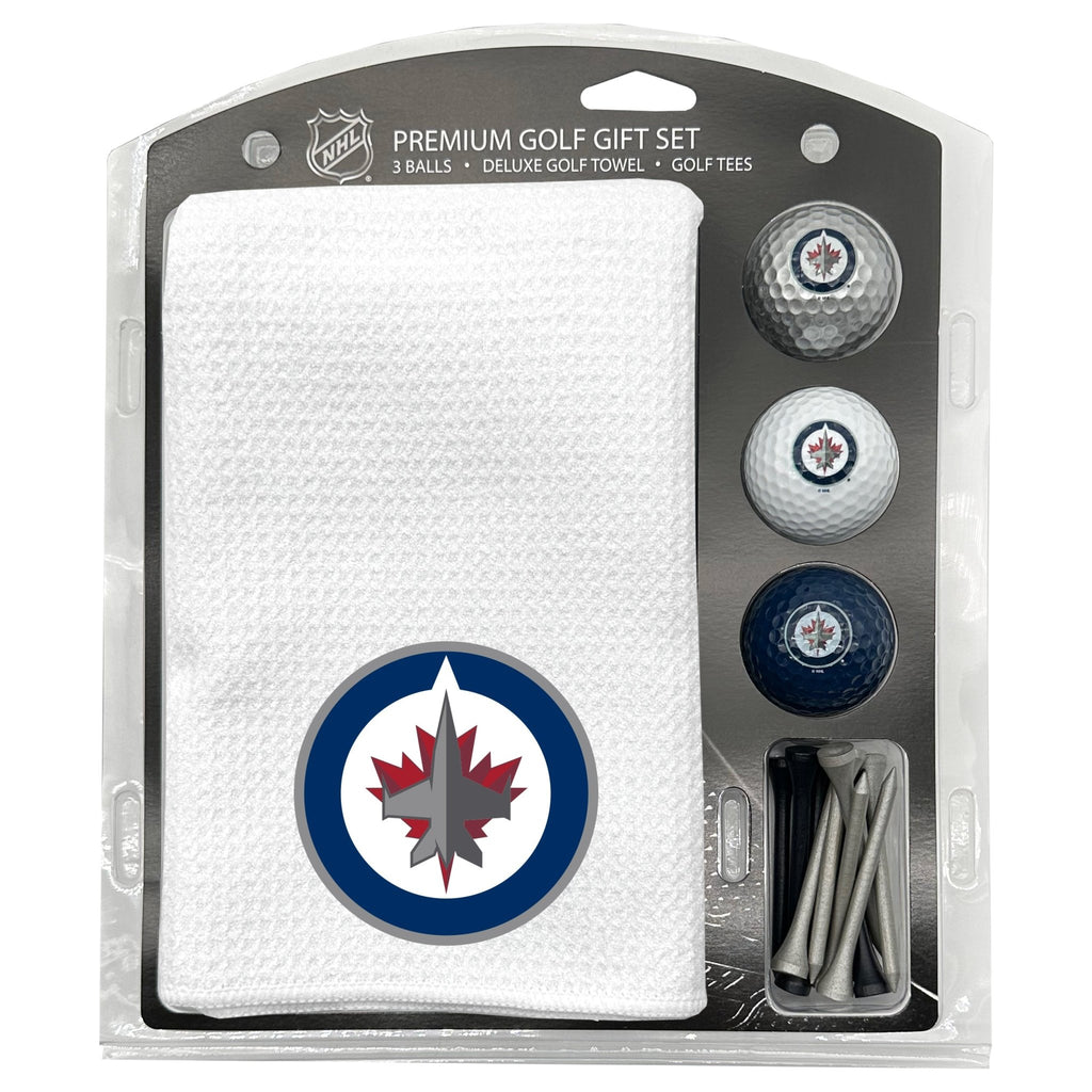 Team Golf WPG Jets Golf Gift Sets - Microfiber Towel Gift Set - White - 