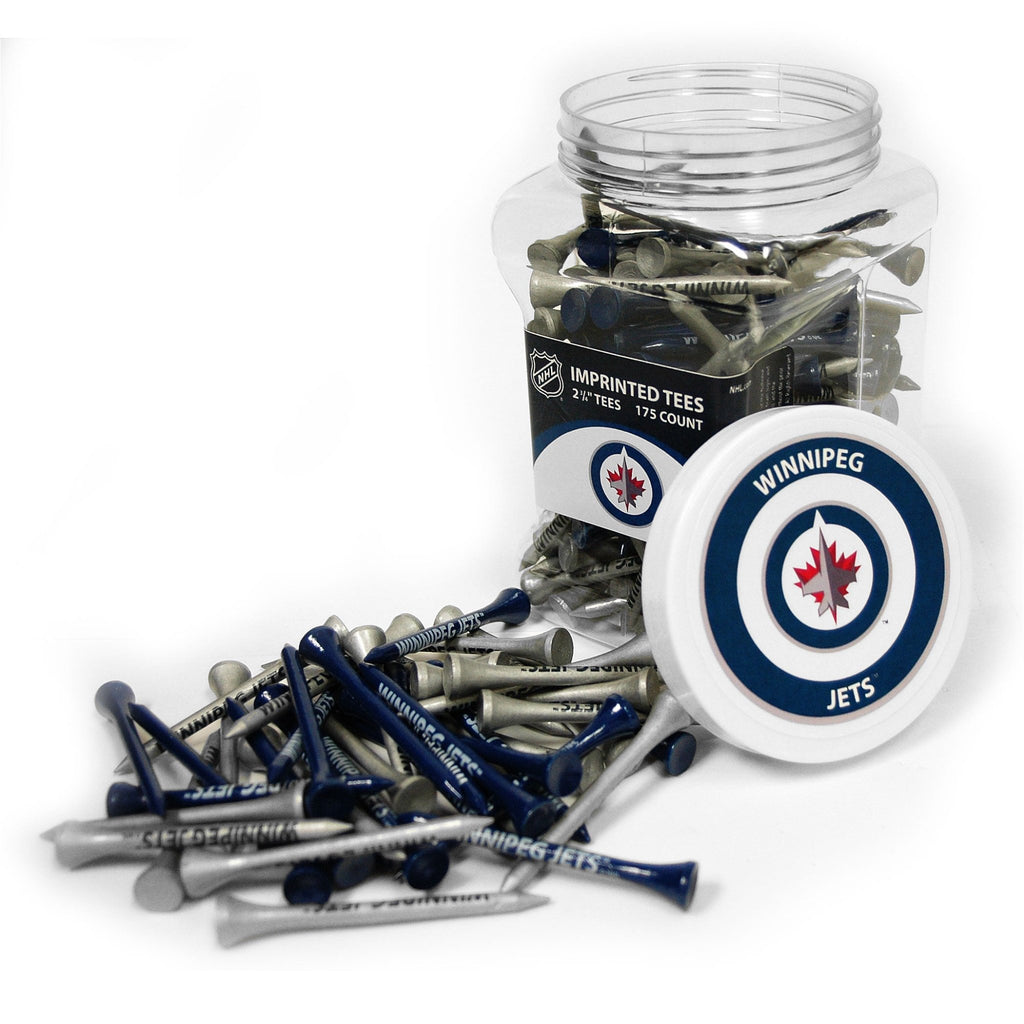 Team Golf WPG Jets Golf Tees - 175 Tee Jar - 