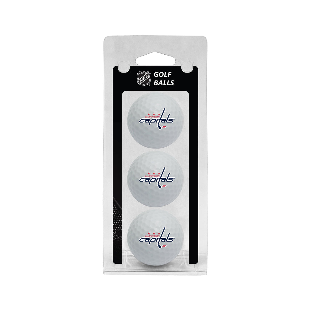 Team Golf WSH Capitals Golf Balls - 3 Pack - White