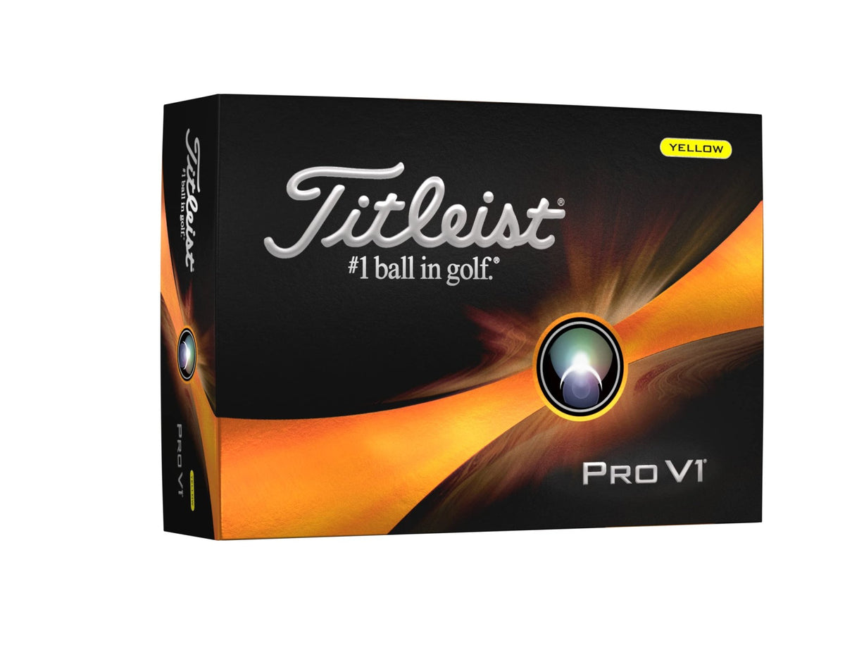 Titleist Pro V1 Golf Balls - Yellow - Low Numbers