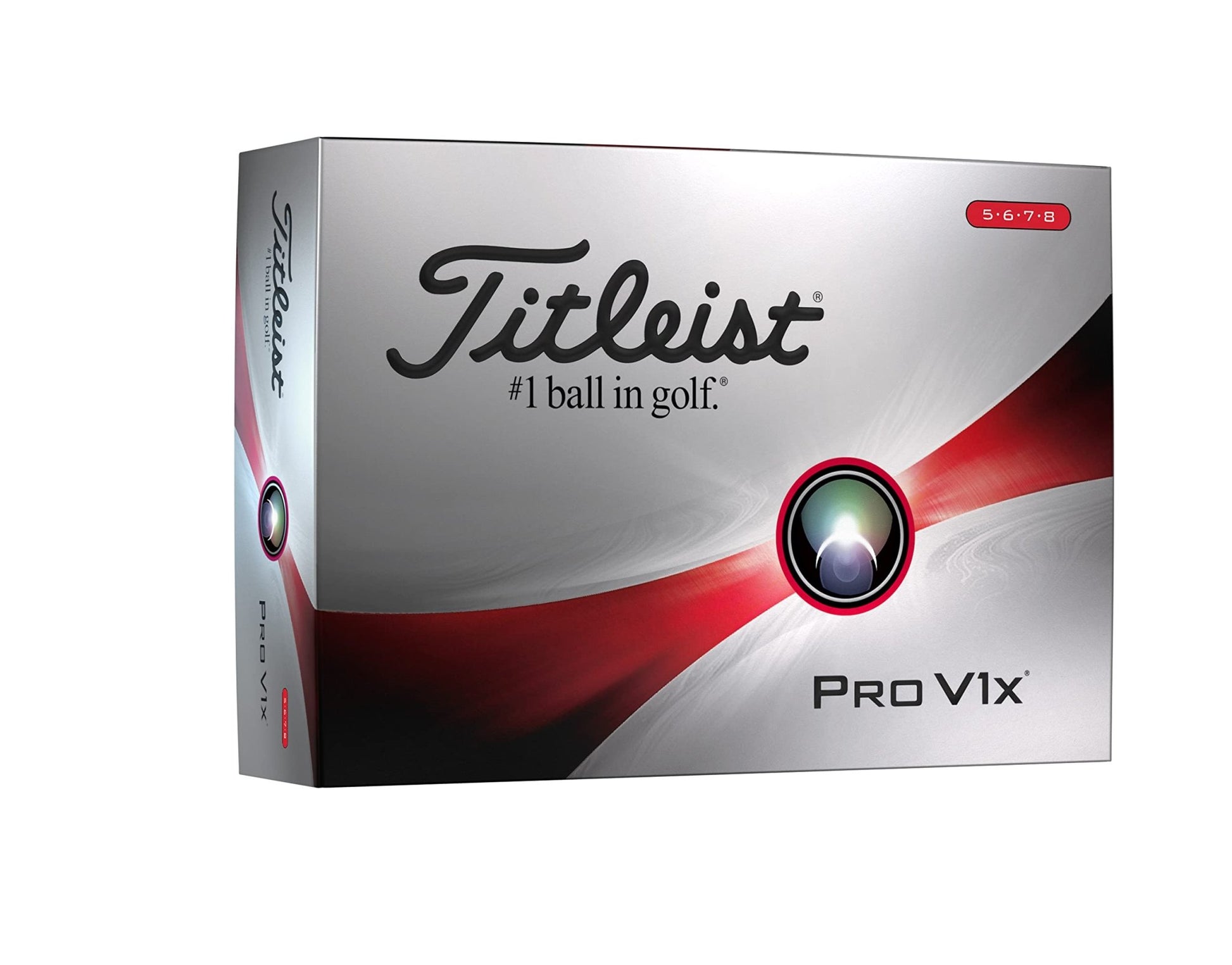 Titleist Pro V1x Golf Balls - White - High Numbers