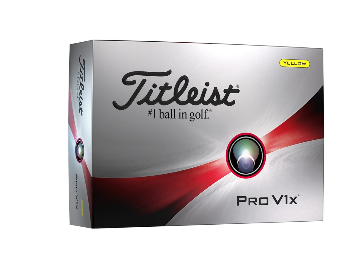 Titleist Pro V1x Golf Balls - Yellow - Low Numbers