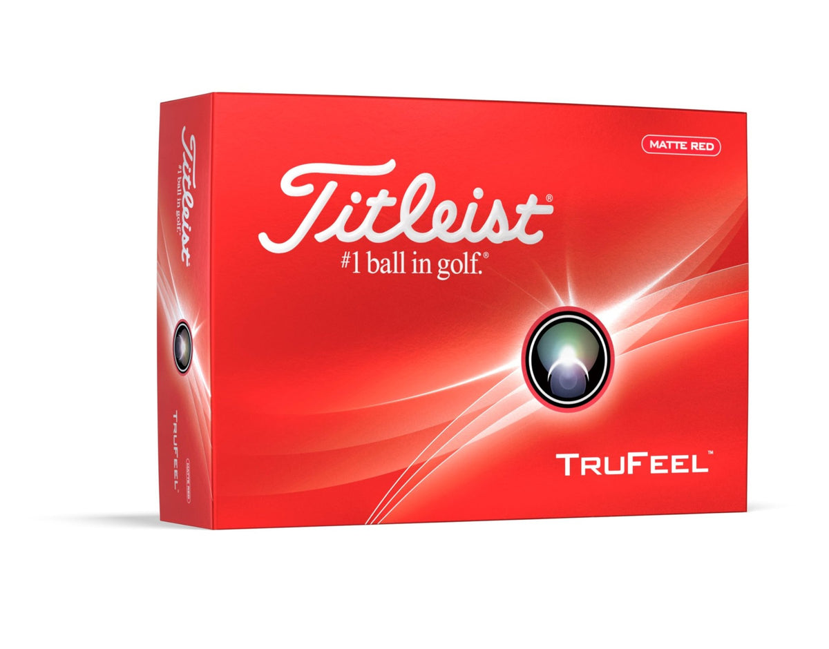 Titleist TruFeel Golf Balls (One Dozen) - Matte Red - 2024 TruFeel