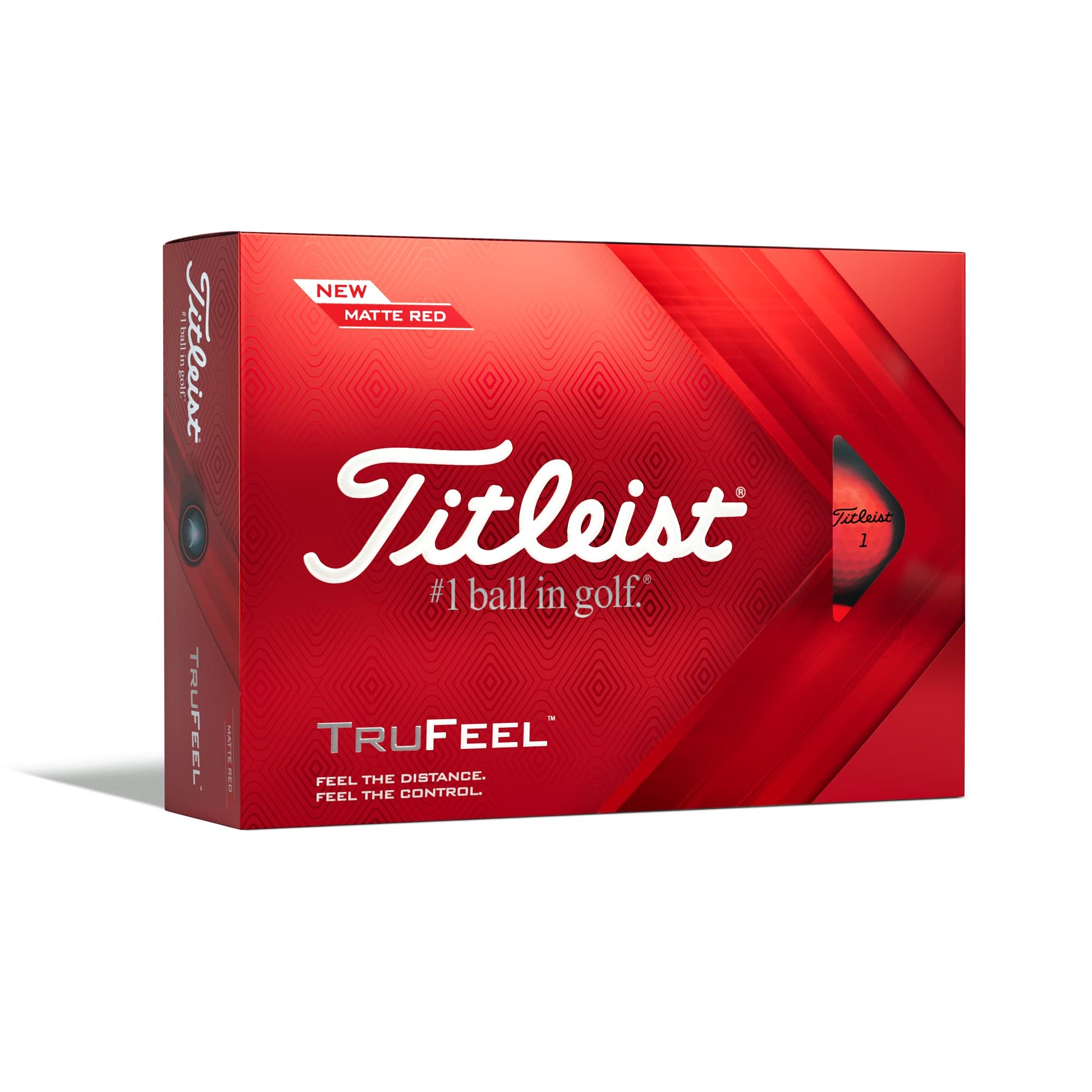 Titleist TruFeel Golf Balls (One Dozen) - Matte Red - Prior Generation TruFeel