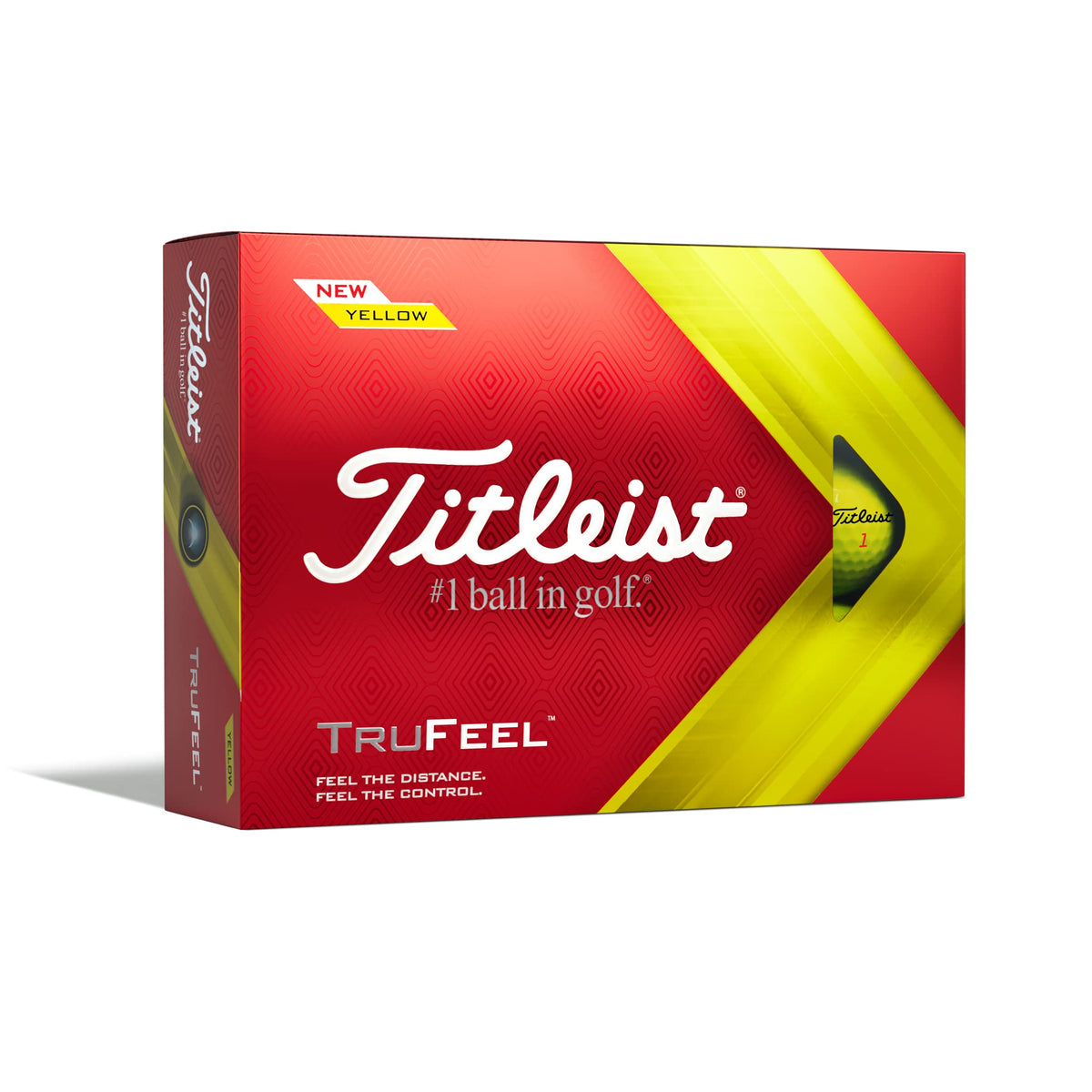 Titleist TruFeel Golf Balls (One Dozen) - Yellow - 2024 TruFeel