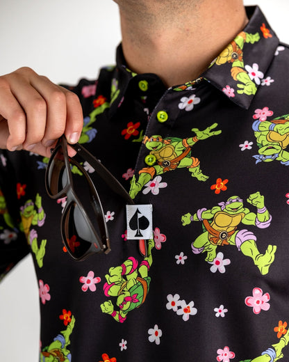 TMNT - Turtle Flower Power - Pins and Aces