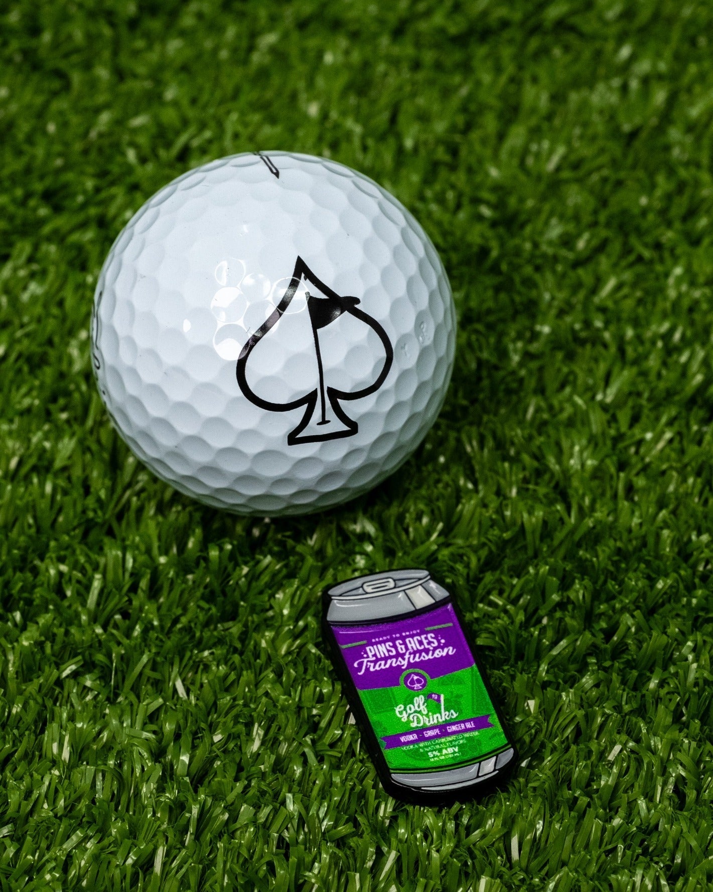 Transfusion Can Ball Marker - Pins and Aces