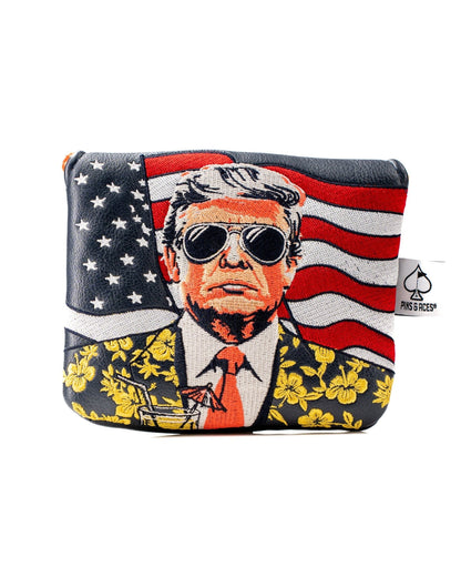 Trump - Gulf of America - Center Shaft Mallet Putter Cover - Pins and Aces