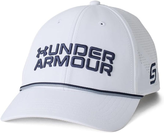 Under Armour JS Drive Rope Golf Hat for Men, One Size, White, One Size, White, One Size - 