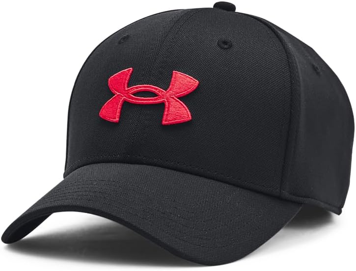 Under Armour Men's Blitzing Cap Stretch Fit - Medium - Large - (004) Black / / Red