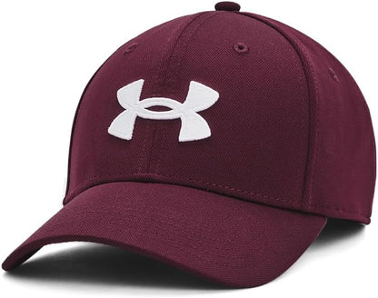Under Armour Men's Blitzing Cap Stretch Fit - Medium - Large - (602) Dark Maroon / / White
