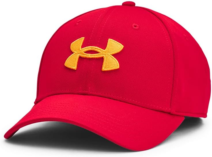 Under Armour Men's Blitzing Cap Stretch Fit - Medium - Large - (603) Red / / Steeltown Gold