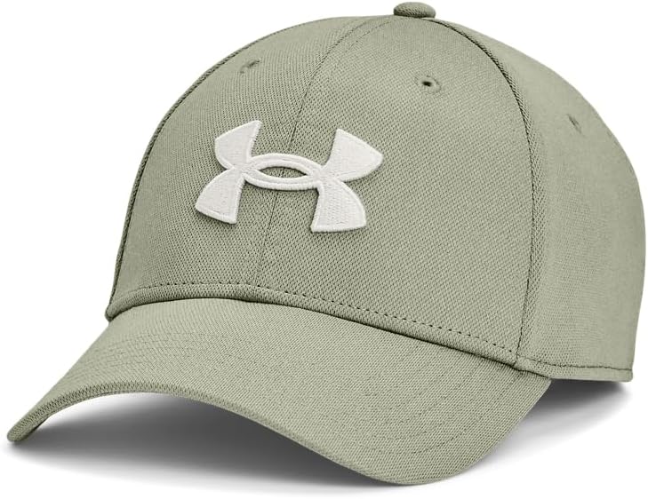 Under Armour Men's Blitzing Cap Stretch Fit - Small - Medium - (504) Grove Green / / White Clay