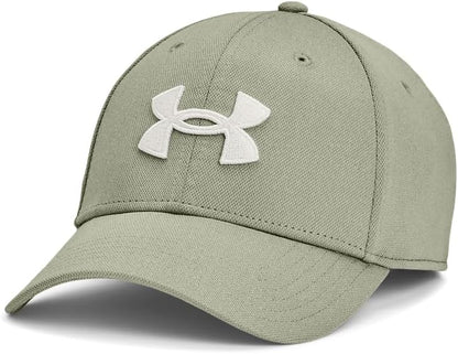 Under Armour Men's Blitzing Cap Stretch Fit - Small - Medium - (504) Grove Green / / White Clay