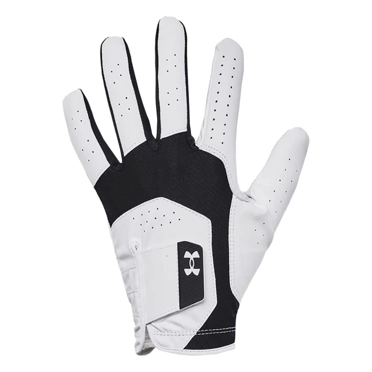 Under Armour Mens Iso - chill Golf Glove - Left Hand Medium Large - Black (001)/White