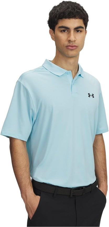 Under Armour Men's Matchplay Polo - (100) White / / Pitch Gray - Large Tall