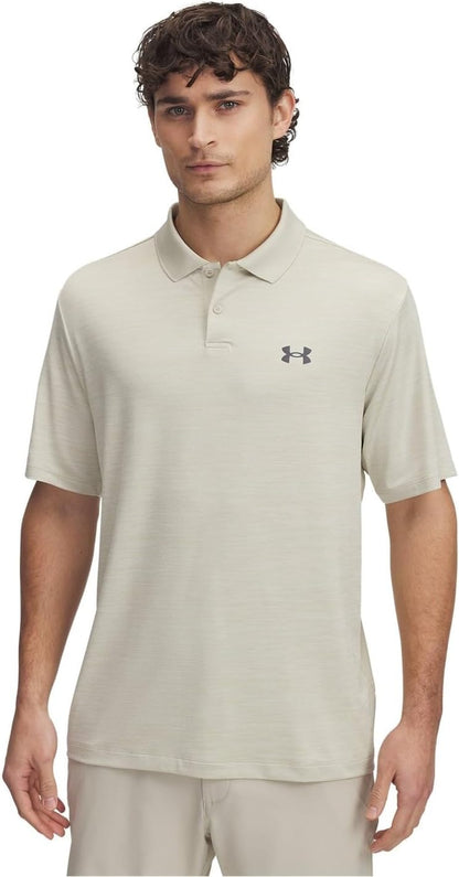 Under Armour Men's Matchplay Polo - (100) White / / Pitch Gray - Large Tall