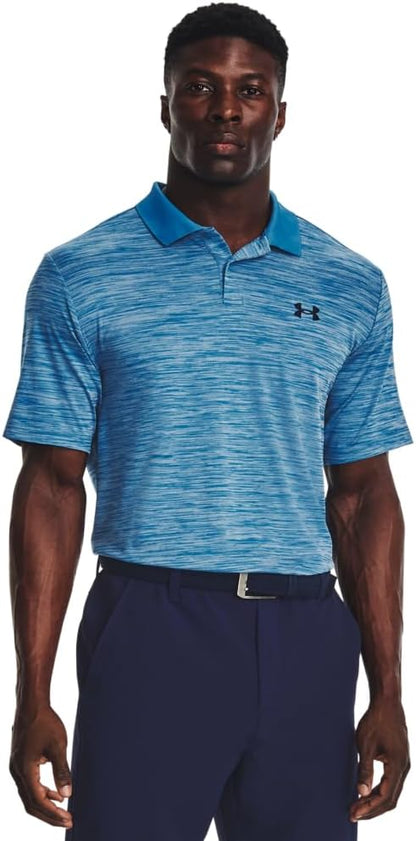 Under Armour Men's Matchplay Polo - (414) Static Blue / / Black - 4X - Large