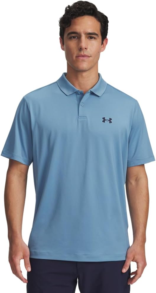 Under Armour Men's Matchplay Polo - (418) Blue Smoke / / Midnight Navy - Medium Tall