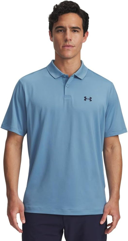 Under Armour Men's Matchplay Polo - (418) Blue Smoke / / Midnight Navy - Medium Tall