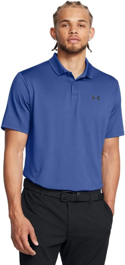 Under Armour Men's Matchplay Polo - (432) Tech Blue / / Black - Large