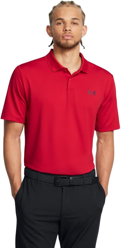 Under Armour Men's Matchplay Polo - (601) Red / / Midnight Navy - 3X - Large