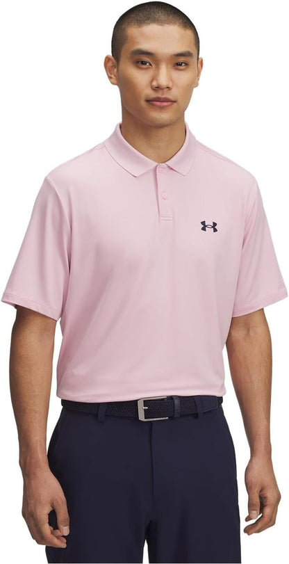 Under Armour Men's Matchplay Polo - (647) Prime Pink / / Midnight Navy - 4X - Large